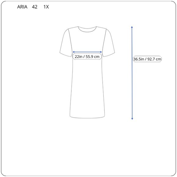 Aria Womens Nightgown 1X Plus Short Blue Geometric Lace Trim GEO234E - Picture 2 of 10